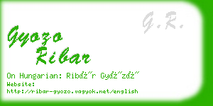 gyozo ribar business card